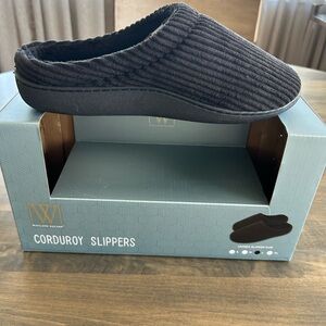 🖤Men's Black Corduroy Slip-On Mules🖤